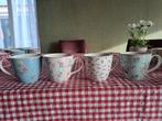 4 Greengate Mokken - Thee/Cappuccino/Chocomel, Keramiek, Ophalen of Verzenden, Zo goed als nieuw, Overige stijlen
