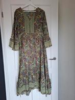 Mooie soepelvallende india jurk, Kleding | Dames, Ophalen of Verzenden, Maat 42/44 (L), Groen, Onder de knie