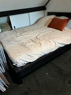 Zwart IKEA bed, Ophalen, Gebruikt, Zwart, Tweepersoons