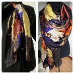 Elegante kleurige silky sjaal, Kleding | Dames, Mutsen, Sjaals en Handschoenen, Nieuw, Ophalen of Verzenden, Sjaal