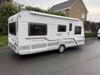 LMC Musica 490 E Mover,luifel,Thule fietsdrager, Caravans en Kamperen, Caravans, Rondzit, Bedrijf, Schokbreker, 4 tot 5 meter