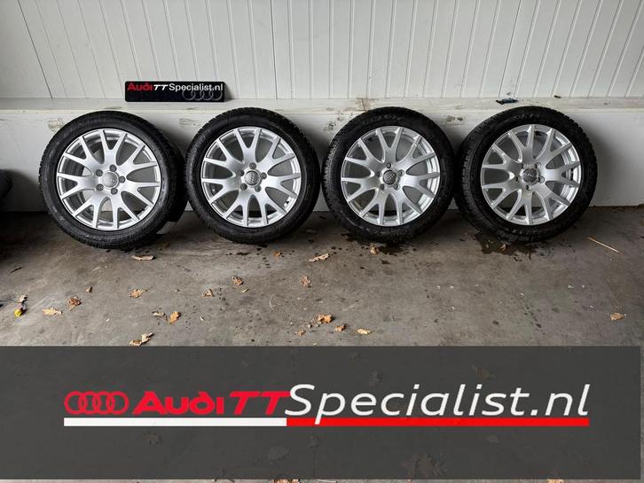 Winterbanden set op 17 originele velgen Audi TT MK2, Auto-onderdelen, Banden en Velgen, Banden en Velgen, Winterbanden, 17 inch
