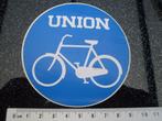 sticker union fietsen logo verkeersbord fietspad verplicht, Merk, Zo goed als nieuw, Verzenden