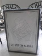 poster Zeeheldenkwartier Den Haag in lijst 52 cm x 73 cm, Met lijst, A1 t/m A3, Zo goed als nieuw, Rechthoekig Staand