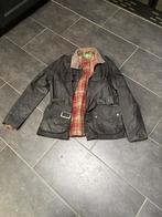 Zwarte wax jas maat L / 40, Kleding | Heren, Jassen | Winter, Ophalen of Verzenden, Gedragen, Zwart