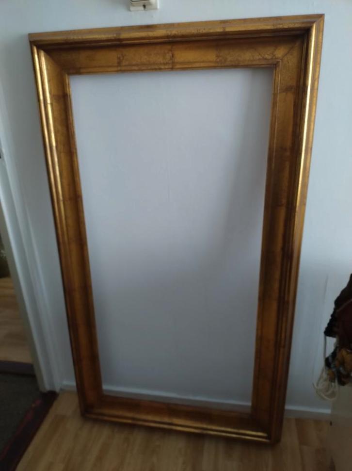 Grote goudkleurige lijst., Antiek en Kunst, Kunst | Overige Kunst, Ophalen