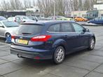 Ford Focus Wagon €4949,-1.0 EcoBoos Titanium Navi Trekhaak, Euro 5, Gebruikt, Zwart, Blauw