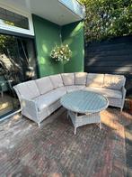 Wicker Loungeset met Tafel - Zo Goed Als Nieuw, Tuin en Terras, Ophalen, 5 zitplaatsen, Zo goed als nieuw, Loungeset
