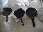 3   KLEINE KOEKEN PANNETJES, Ophalen, Gebruikt, Overige materialen, Keramische plaat