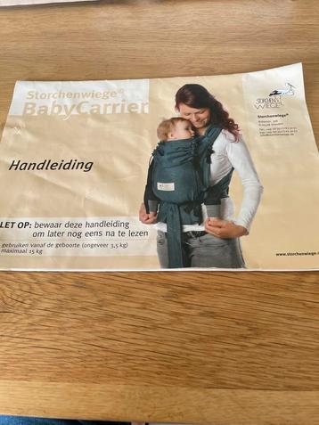 Draagdoek Storchen Wiege Baby Carrier beschikbaar voor biedingen