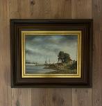 Havengezicht door Bordes, Antiek en Kunst, Kunst | Schilderijen | Klassiek, Ophalen