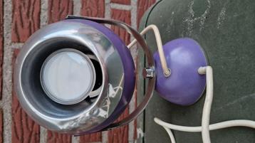 Paars vintage bol lampje, jaren 70 / 70,s beschikbaar voor biedingen
