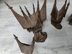 Antieke Indonesië bronzen beelden van bouwstijlen, Antiek en Kunst, Kunst | Beelden en Houtsnijwerken, Ophalen of Verzenden