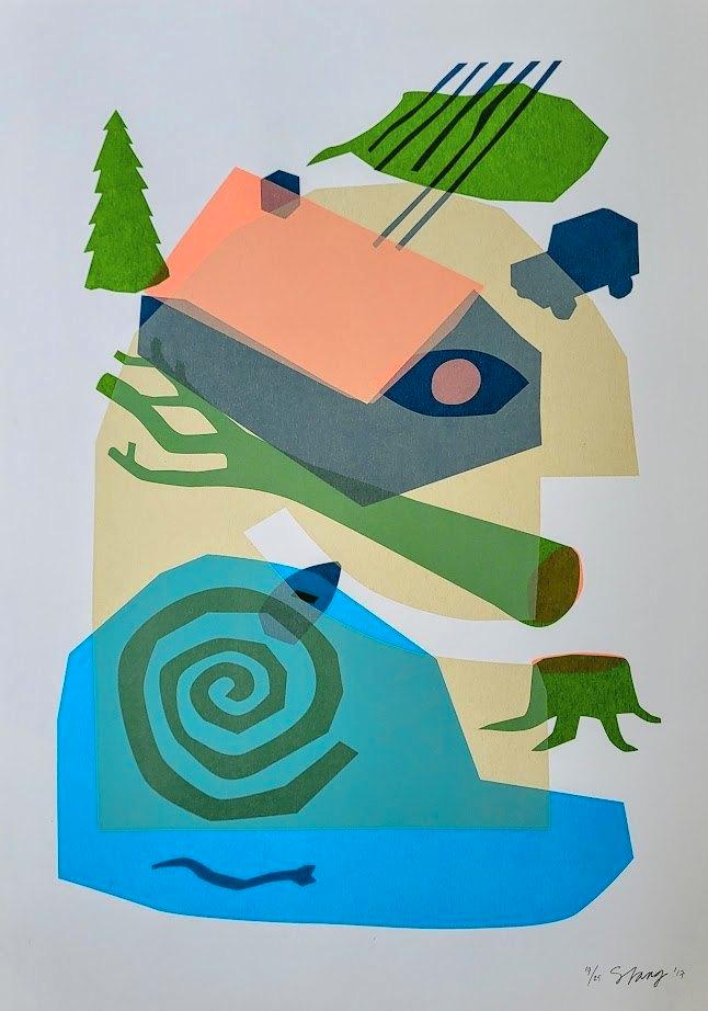 Poster STANG GUBBELS, Verzamelen, Posters, Zo goed als nieuw, Overige onderwerpen, A1 t/m A3, Ophalen of Verzenden