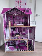 Groot roze KidKraft poppenhuis / barbiehuis, Kinderen en Baby's, Speelgoed | Poppenhuizen, Ophalen, Zo goed als nieuw
