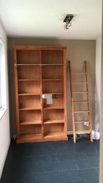 Boekenkast met ladder, Huis en Inrichting, Ophalen, Met plank(en), 100 tot 150 cm, 200 cm of meer