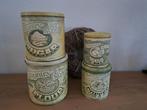 4 Vintage Country Style Blikken koffie thee suiker bloem '70, Antiek en Kunst, Curiosa en Brocante, Ophalen of Verzenden