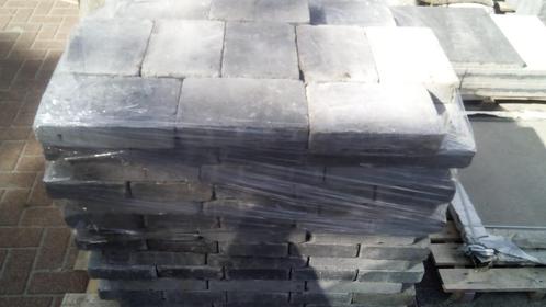 Betontegels getrommeld antraciet/grijs 10 m2 20x30x6, Tuin en Terras, Tegels en Klinkers, Zo goed als nieuw, Terrastegels, Beton