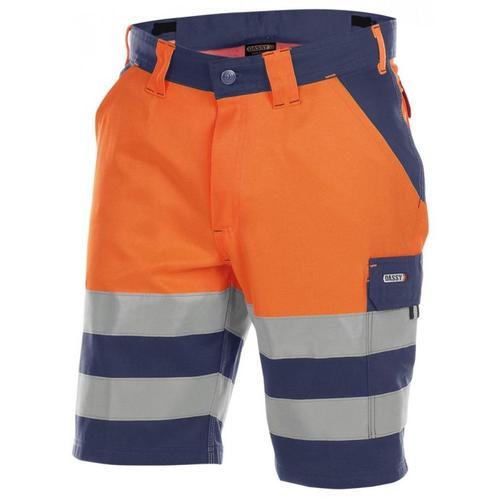 Dassy korte werkbroek Venna blauw/oranje maat 52 nieuw 24,95, Tuin en Terras, Werkkleding, Nieuw, Heren, Broek, Ophalen of Verzenden