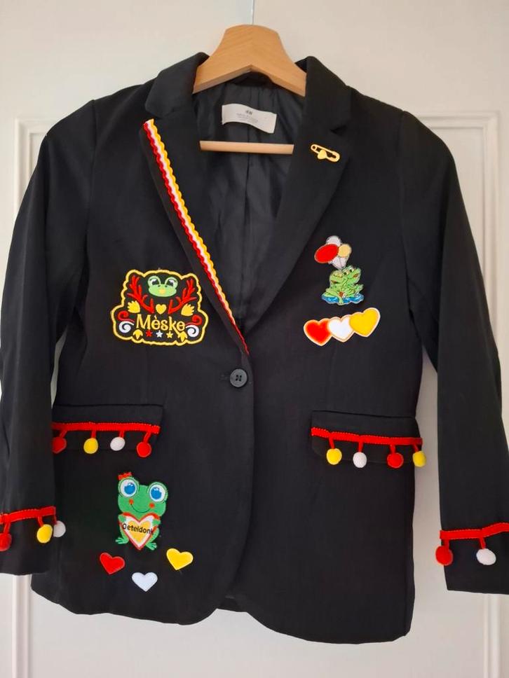 Oeteldonk jasje maat 134, Kinderen en Baby's, Kinderkleding | Maat 134, Meisje, Jas, Ophalen of Verzenden