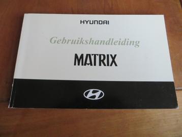 Instructieboek Hyundai Matrix 2001 beschikbaar voor biedingen