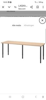 Te koop bureau ikea lagkapten 200cm, Huis en Inrichting, Bureaus, Ophalen, Zo goed als nieuw