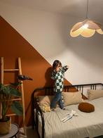 Metalen bedbank / logeerbed - Fyresdal IKEA, Ophalen, Eenpersoons, Zwart, Zo goed als nieuw