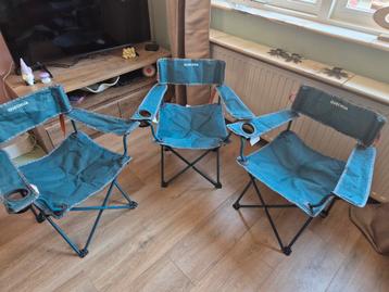 3 kampeerstoelen Quechua beschikbaar voor biedingen
