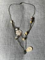 Super leuke ketting brons kleur crème en roze, Sieraden, Tassen en Uiterlijk, Kettingen, Ophalen of Verzenden, Zo goed als nieuw