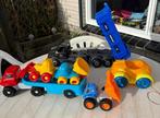 Vrachtwagenset van oa Fisher-Price (nieuw) met kiep/graaf, Ophalen, Zo goed als nieuw, Overige typen