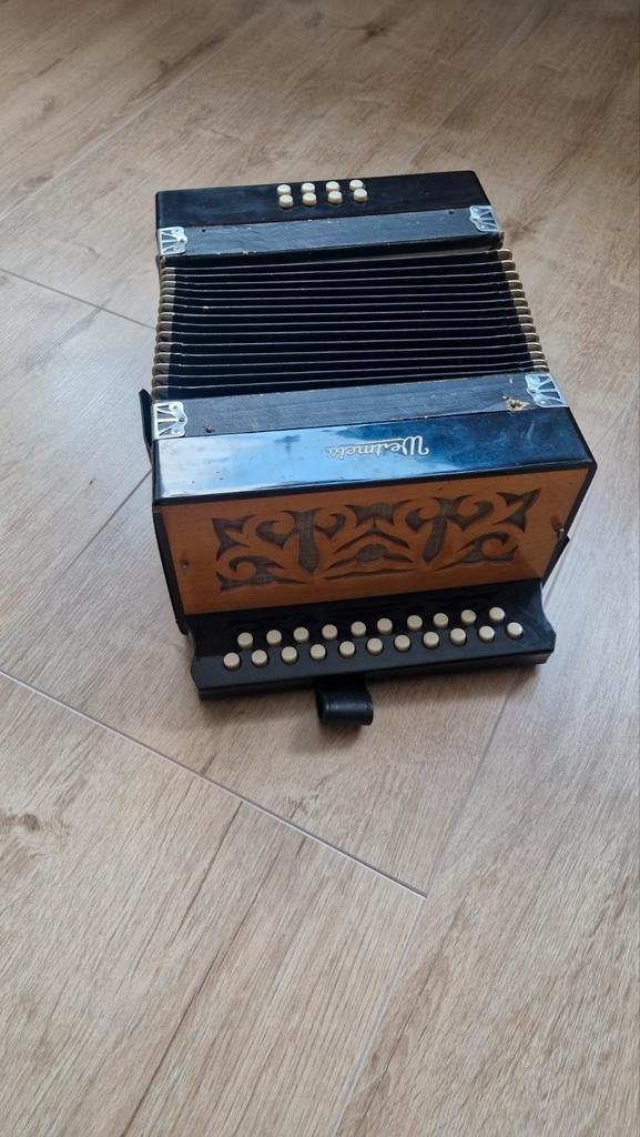 Weltmeister knopaccordeon, Muziek en Instrumenten, Accordeons, Gebruikt, Weltmeister, Ophalen of Verzenden