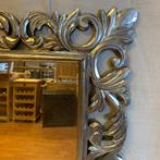 Barok Spiegel - houten lijst - zilver - 140 x 70cm-TTM Wonen, Antiek en Kunst, 50 tot 100 cm, 100 tot 150 cm, Rechthoekig, Ophalen of Verzenden