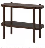 Donker bruin listerby ikea sidetable, Huis en Inrichting, Tafels | Sidetables, Ophalen, 100 tot 150 cm, Zo goed als nieuw, 25 tot 50 cm