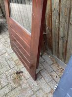 Zeer nette hardhouten achterdeur, Doe-het-zelf en Verbouw, Deuren en Horren, Ophalen, Zo goed als nieuw, Buitendeur, 200 tot 215 cm