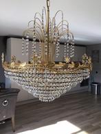 Hanglamp met Swarovski kristallen en Bladgoud, Ophalen of Verzenden, Zo goed als nieuw, Huisaccessoire