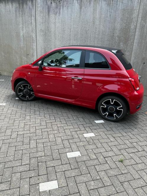 Fiat 500 C 1.2 S Rosso/cabrio,16inch,uconnect,sportstoelen!, Auto's, Fiat, Particulier, 500C, ABS, Adaptieve lichten, Airbags