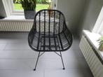 rotan stoel zwart, Huis en Inrichting, Stoelen, Ophalen, Zwart, Zo goed als nieuw, Eén