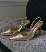 1x gedragen goude slingback hakken van asos., Pumps, Zwart, Nieuw, Ophalen of Verzenden