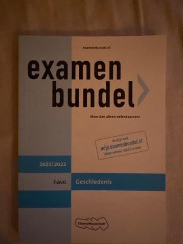 Examenbundel Geschiedenis HAVO 2021/2022 beschikbaar voor biedingen