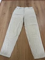 La strada beige wit gestreepte jeans broek vintage 42, Kleding | Dames, Broeken en Pantalons, Beige, Maat 42/44 (L), Ophalen of Verzenden