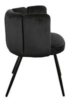 Eetkamerstoel ‘High Five’ | Velvet Zwart, Huis en Inrichting, Stoelen, Verzenden, Japandi, Hotel Chique, Modern, Zwart, Metaal