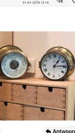 Shatz scheepsklok en barometer, Ophalen of Verzenden, Gebruikt, Analoog, Wandklok