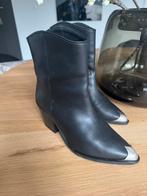 Nubikk Rose Laarsjes - Maat 38 - Leer, Ophalen of Verzenden, Zo goed als nieuw, Zwart, Lage of Enkellaarzen