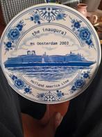 Delfts Blauw Herdenkingsbord MS Oosterdam 2003, Antiek en Kunst, Ophalen of Verzenden