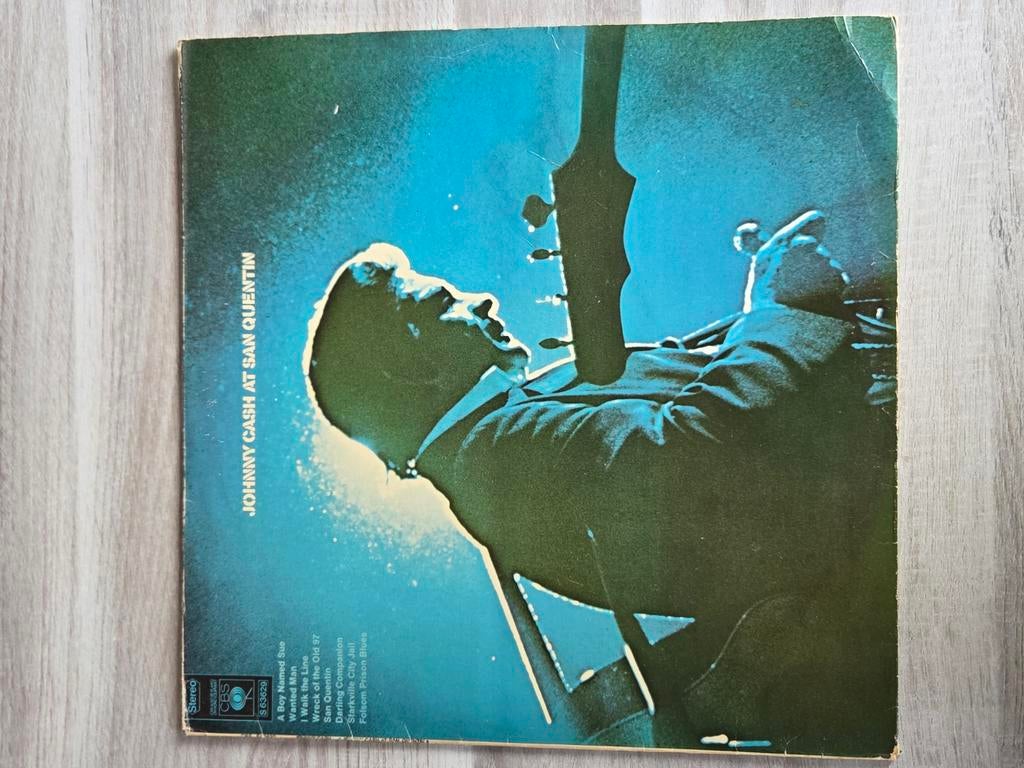 Johnny Cash at San Quentin LP, Ophalen of Verzenden, Gebruikt, Overige formaten