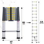 Telescopische Ladder, Doe-het-zelf en Verbouw, Ladders en Trappen, Nieuw, Ophalen of Verzenden, Ladder, Opvouwbaar of Inschuifbaar