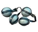 Jeu de boules inleren riem vintage 2 sets, Ophalen of Verzenden
