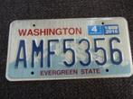 Kentekenplaat licenseplate Washington 2 USA, Verzamelen, Verzenden, Gebruikt, Auto's