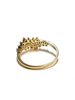 14k gouden ring met zirkonia, -, -, Ophalen of Verzenden, Zo goed als nieuw