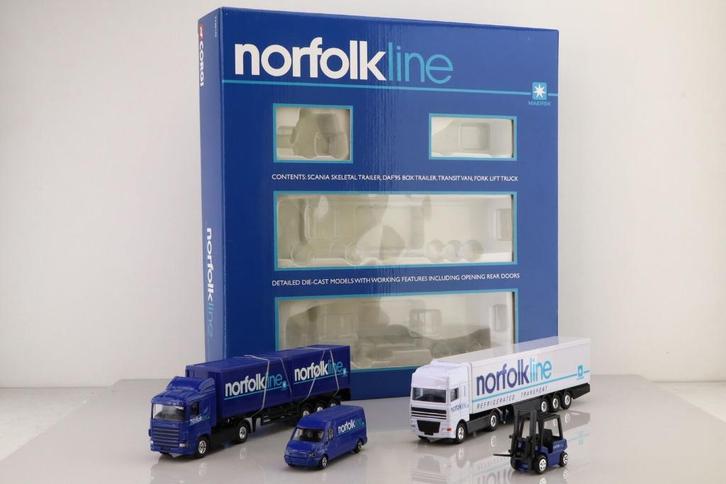 Norfolkline modelautoset, nieuw in doos., Hobby en Vrije tijd, Modelauto's | 1:50, Nieuw, Bus of Vrachtwagen, Corgi, Ophalen of Verzenden